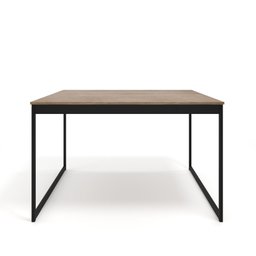 Mesa de Jantar Retangular 4 Lugares Madeira Moderna Industrial 120x90cm - 6