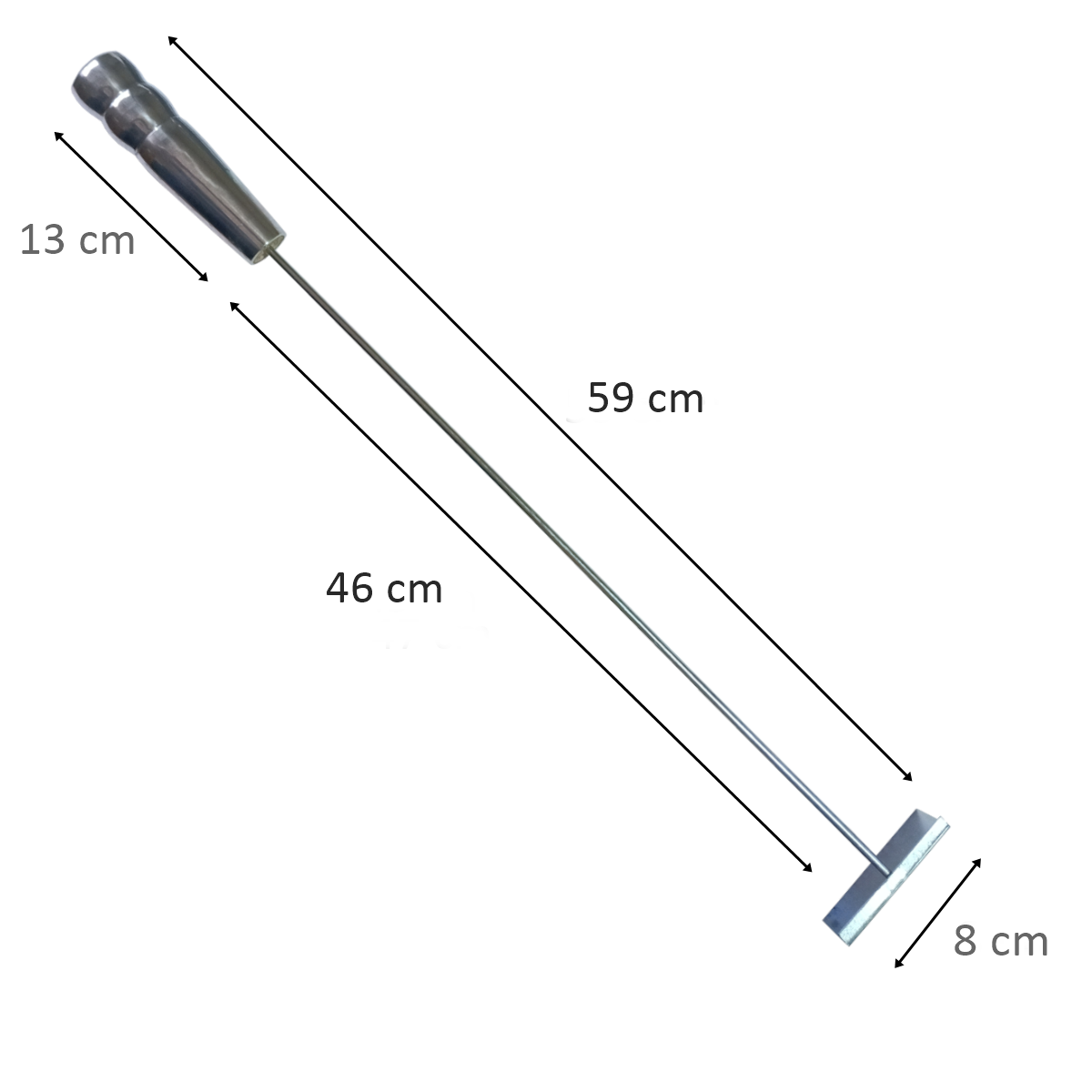 Espeto Para Fogo De Chão Giratorio Reforçado 75 Cm Costelão - 9