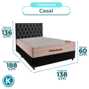 Ver imagem 2 de Kit Cama Box + Cabeceira + Colchão Casal Molas Ensacadas - Airtech - Ortobom