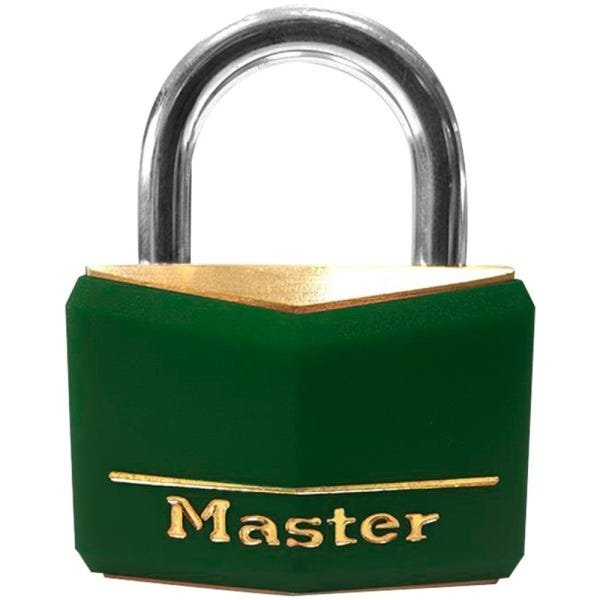 Cadeado de Latão 35Mm com Haste de Aço Master Lock 635D:Verde