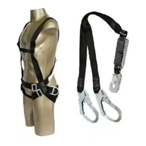 Kit Cinto Paraquedista com Talabarte Tipo Y Abs Dg6002 Dg8009