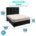 Ver imagem 3 de Kit Cabeceira + Cama Box Bau + Colchão Casal D20 D20 Inducol