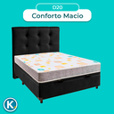 Ver imagem 4 de Kit Cabeceira + Cama Box Bau + Colchão Casal D20 D20 Inducol