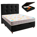 Ver imagem 1 de Kit Cabeceira + Cama Box Bau + Colchão Casal D20 D20 Inducol