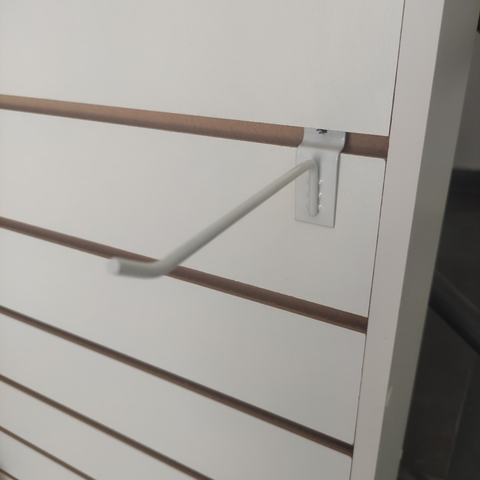 Gancho Painel Canaletado 15cm com 100 Unidades Branco