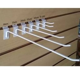Gancho Painel Canaletado 15cm Com 100 Unidades Branco - 2