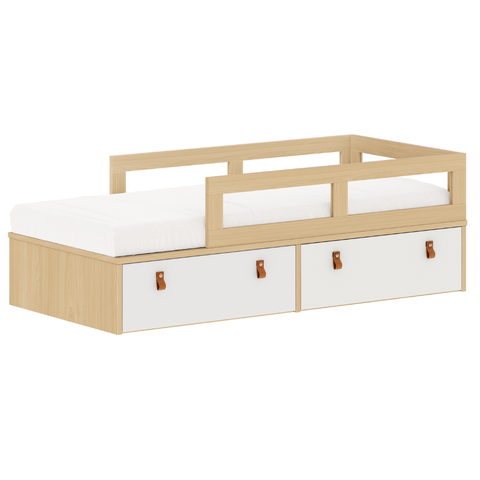 Cama Infantil com Gavetões e Proteções Laterais Linha Join Quater