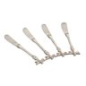 Jogo de 4 Mini Espátulas Prateadas de Latão Libélula L2132 Lyor - 1
