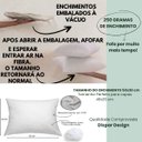 Ver imagem 3 de Kit 2 Refil Almofada 50x30 Enchimento 250g | Fibra 100% Siliconada Premium Antialérgico