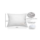 Ver imagem 4 de Kit 2 Refil Almofada 50x30 Enchimento 250g | Fibra 100% Siliconada Premium Antialérgico