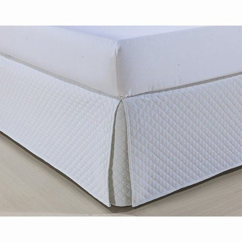 Saia para Cama Box - Atenas - Solteiro - Branco - Niazitex