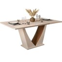 Ver imagem 1 de Mesa de Jantar Dalila Tampo Reto Retangular 170x90cm Dj Móveis