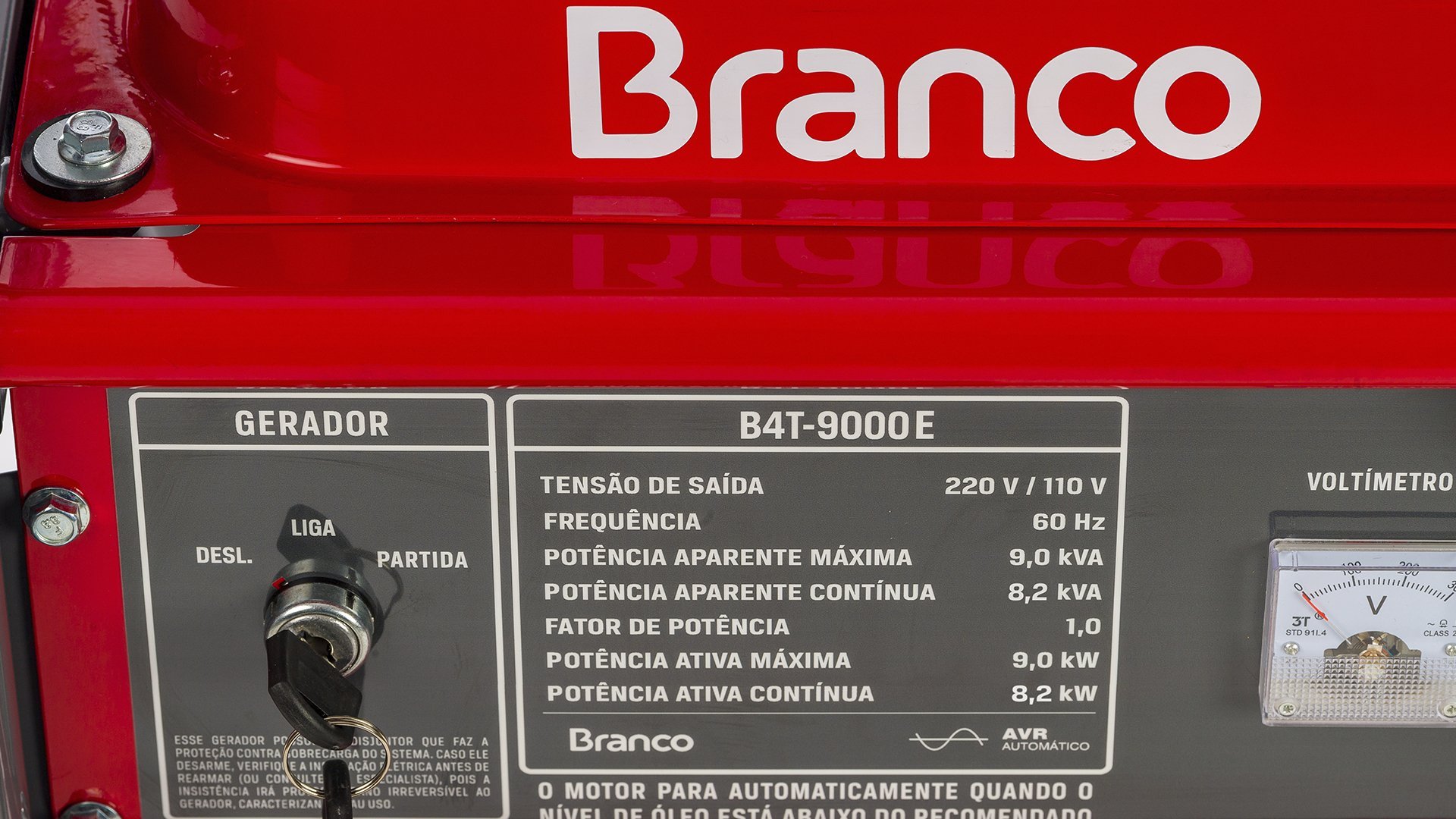 GERADOR BRANCO B4T-9000E PARTIDA ELÉTRICA - 3
