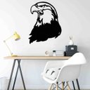 Ver imagem 1 de Quadro Decorativo Adorno Gavião 3mm Vazado - Mdf:Preto