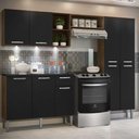 Ver imagem 3 de Cozinha Completa Compacta Madeirado/Preto