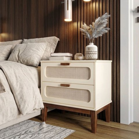 Mesa de Cabeceira Santorini 60cm Variedade de Cores:Off