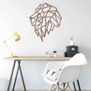 Ver imagem 1 de Quadro Decorativo Adorno Leão III 3mm Vazado - Mdf:Mdf