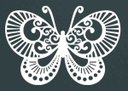 Ver imagem 3 de Quadro Decorativo Adorno Borboleta 3mm Vazado - Mdf:Branco