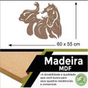 Ver imagem 2 de Quadro Decorativo Adorno Cavalo 3mm Vazado - Mdf:Mdf