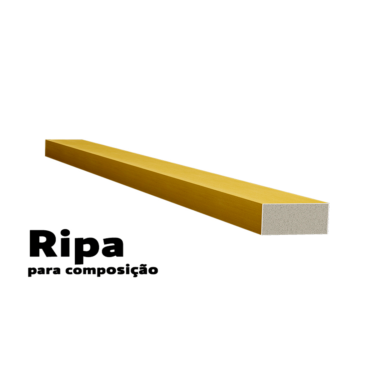 Ripa Poliestireno Ouro Santa Luzia M Linha 2,80mx30mmx16mm(02un) - 2