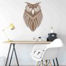 Quadro Decorativo Adorno Coruja II 3mm Vazado - Mdf:Mdf - 1