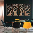 Ver imagem 1 de Quadro Decorativo Árvore Galhos 3mm Vazado - Mdf:Mdf