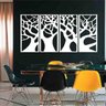 Quadro Decorativo Árvore Galhos 3mm Vazado - Mdf:Branco - 1