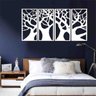 Quadro Decorativo Árvore Galhos 3mm Vazado - Mdf:Branco - 2