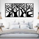 Ver imagem 3 de Quadro Decorativo Árvore Galhos 3mm Vazado - Mdf:Preto