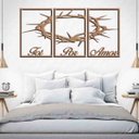 Ver imagem 3 de Quadro Decorativo Foi Por Amor 3mm Vazado - Mdf:Mdf