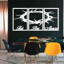 Ver imagem 1 de Quadro Decorativo Foi Por Amor 6mm Vazado - Mdf:Branco