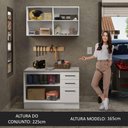Ver imagem 5 de Kit com Balcão e Armário Aéreo Multiuso 120cm Agata Madesa
