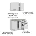 Ver imagem 6 de Kit com Balcão e Armário Aéreo Multiuso 120cm Agata Madesa