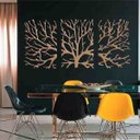 Ver imagem 2 de Quadro Decorativo Galhos 3mm Vazado - Mdf:Mdf