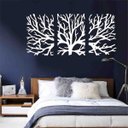 Ver imagem 2 de Quadro Decorativo Galhos 3mm Vazado - MDF:Branco