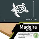 Ver imagem 2 de Quadro Decorativo Adorno Tartaruga III 3mm Vazado - Mdf:Branco