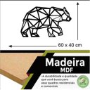 Ver imagem 2 de Quadro Decorativo Adorno Urso 3mm Vazado - Mdf:Preto
