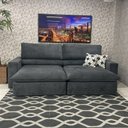 Ver imagem 1 de Sofá Tiguan Living Articulável e Retrátil Duplo Molejo