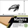 Quadro Decorativo Adorno Tartaruga 3mm Vazado - Mdf:Preto - 2