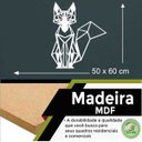 Ver imagem 2 de Quadro Decorativo Adorno Raposa 3mm Vazado - Mdf:Branco