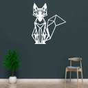 Ver imagem 1 de Quadro Decorativo Adorno Raposa 3mm Vazado - Mdf:Branco
