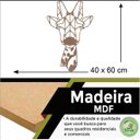 Ver imagem 2 de Quadro Decorativo Adorno Girafa 3mm Vazado - Mdf:Mdf