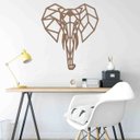 Ver imagem 1 de Quadro Decorativo Adorno Elefante 3mm Vazado - Mdf:Mdf
