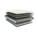 Ver imagem 2 de Colchão Solteiro Molas Ensacadas 28cm 120kg Soft Kappesberg 0,88x1,88x0,28 Cor Branco e Cinza