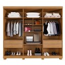 Ver imagem 3 de Guarda Roupa Viena 6 Portas 4 Gavetas 10 Prateleiras - Benetil