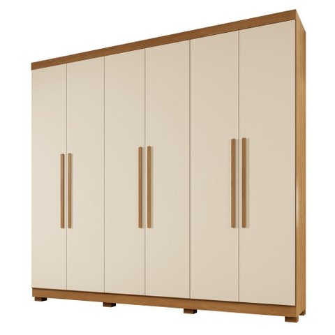 Guarda Roupa Viena 6 Portas 4 Gavetas 10 Prateleiras - Benetil