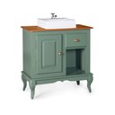 Ver imagem 1 de Balcão Hannover 0,80m com Cuba - 3064 Mmj-lz Lz-verde Musgo/garapa