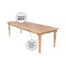 Mesa de Jantar Madeira Maciça Rústica Retangular 220x100cm Francisca - Natural - 3