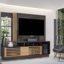Ver imagem 7 de Estante Home Para TV 60 Polegadas 6431 Titanio Carvalho Madetec