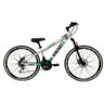 Bicicleta aro 26 Vkingx Tuff Alumínio 21v Freio Disco Suspensão Freeride - Branco/Verde Vmaxx Branco - 1